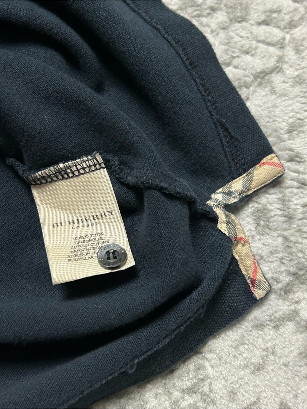 BURBERRY LONDON NOVA CHECK POLO SHIRT SIZE XL - Picture 6 of 8